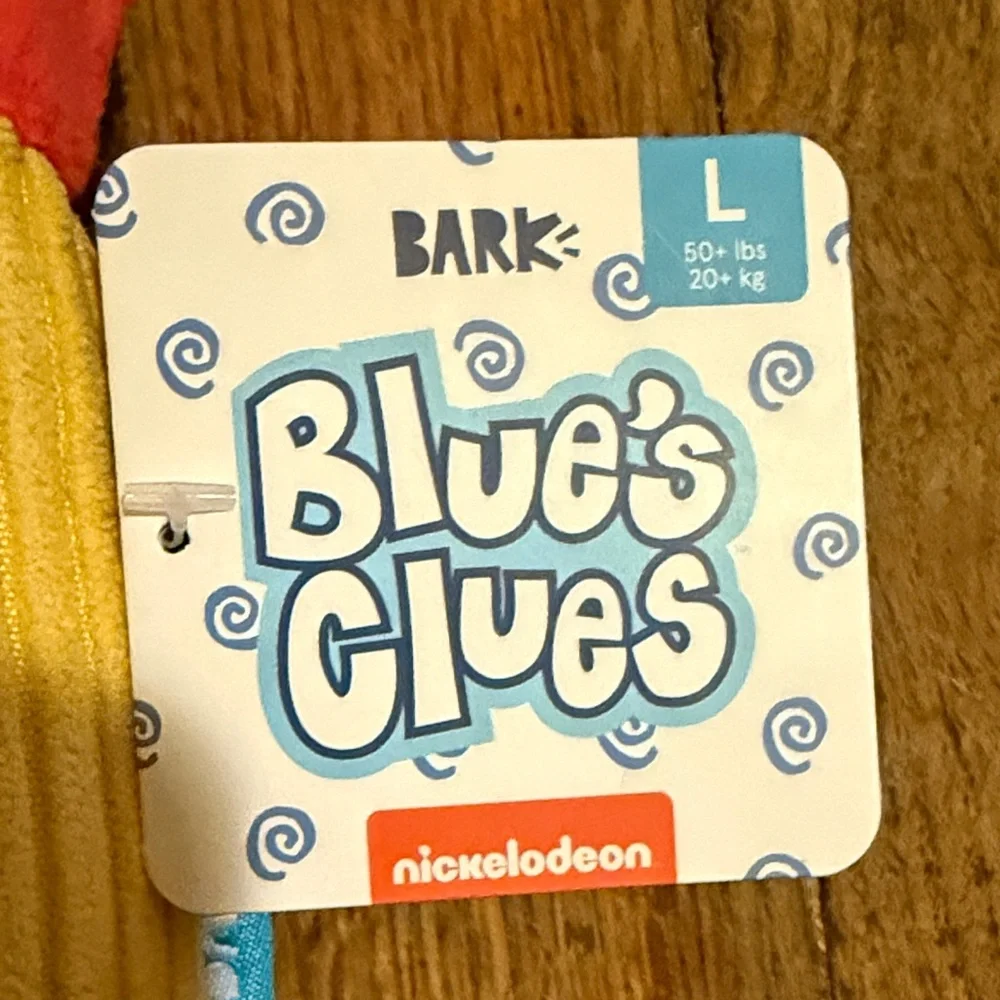 Bark dog toy: Blue's Clues Plush with Yellow and Red Accents